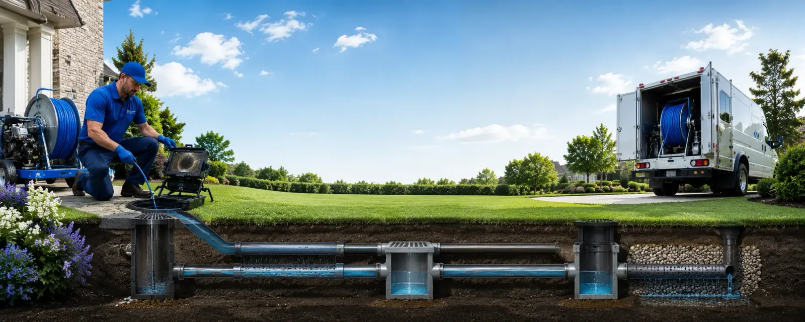 Outdoor drain cleaning information for Estherville, IA